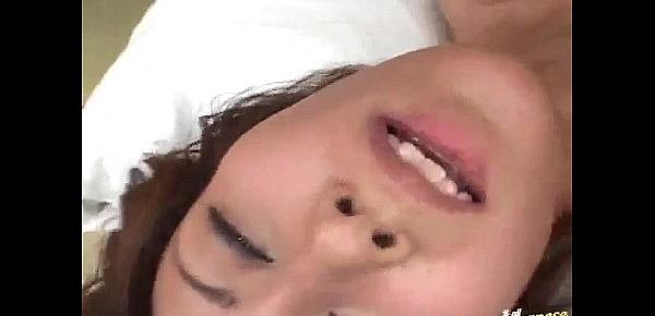  Nana Nanami gets cum on ass cheeks from sucked dicks after f